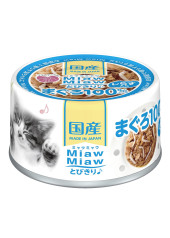 Aixia Miaw Miaw 貓罐 - 吞拿魚+白飯魚 60g