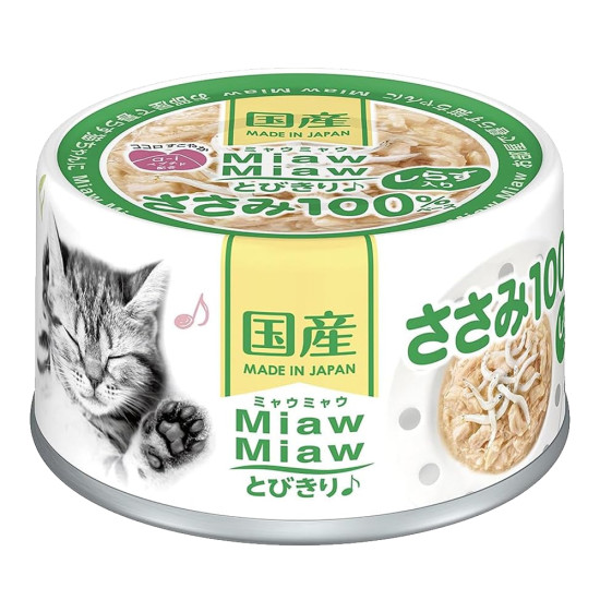 Aixia Miaw Miaw 貓罐 - 雞肉+白飯魚 60g